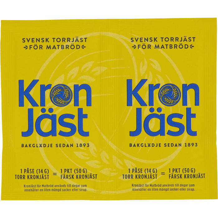 Swedish Dried Yeast Torrjäst Matbröd Kronjäst 2st 14g Nordic Cravings