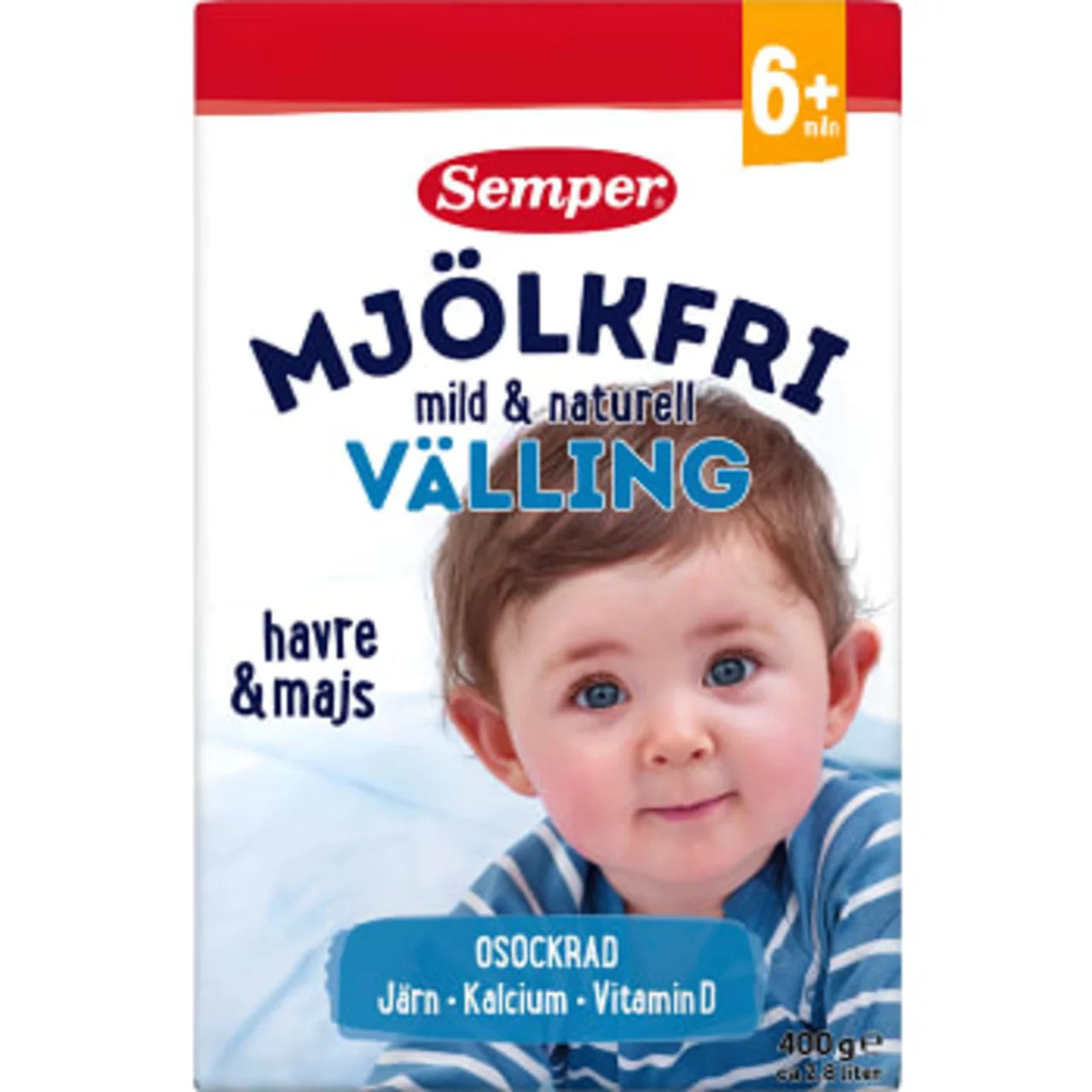 Swedish Baby Food - Välling Naturell Mjölkfri Från 6m Semper 400g