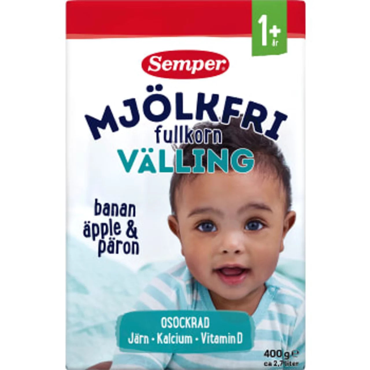 Swedish Baby Food - Fullkornsvälling Mjölkfri Från 1år Semper 400g