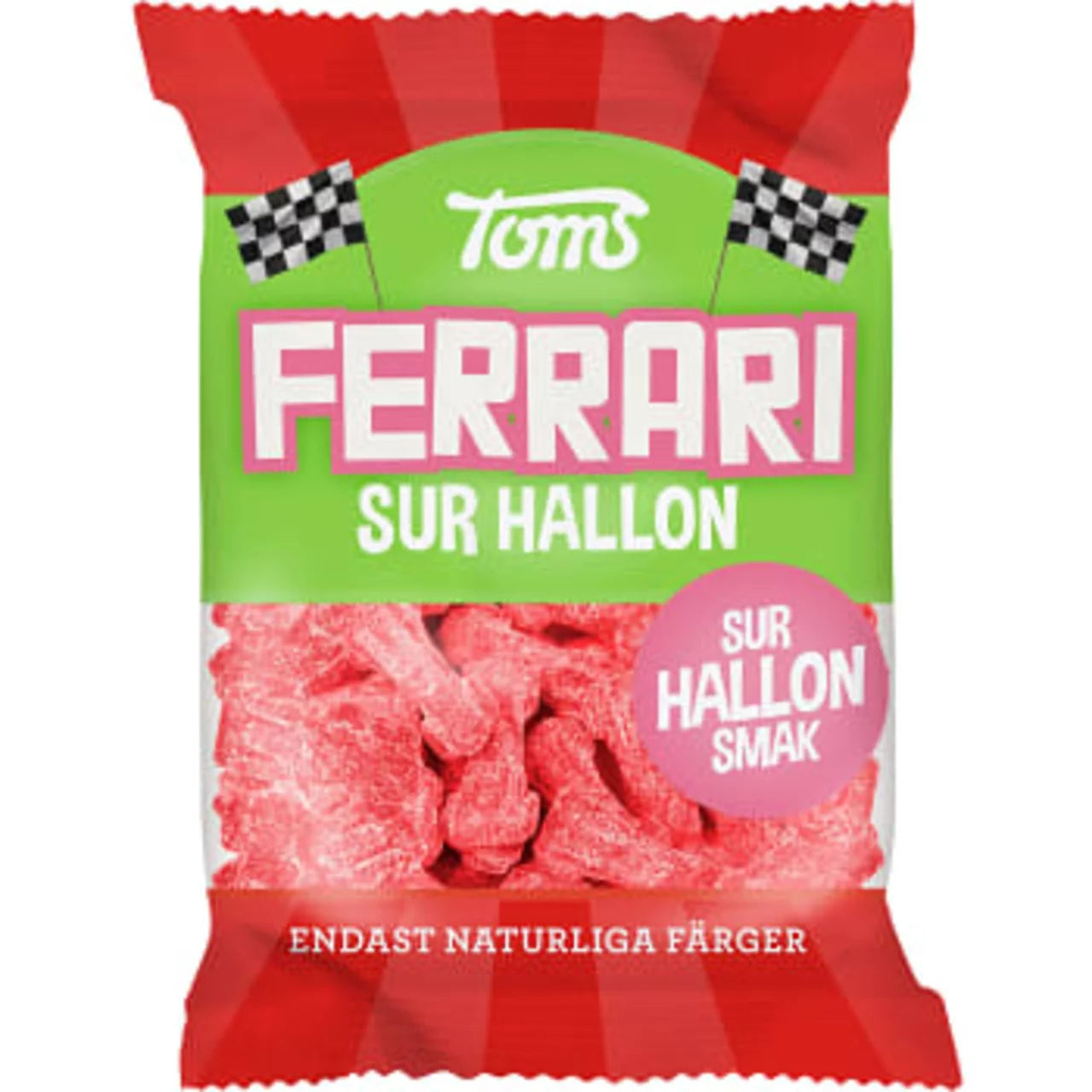 Swedish Candy - Ferrari Sour Raspberry Toms 120g