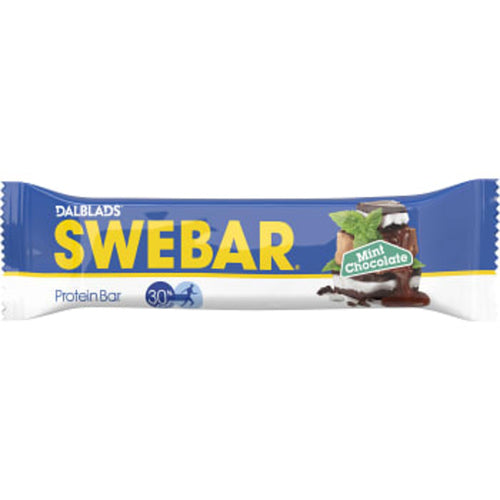 Swedish Chocolate - Proteinbar Swebar Mint Chocolate Dalblads 55g