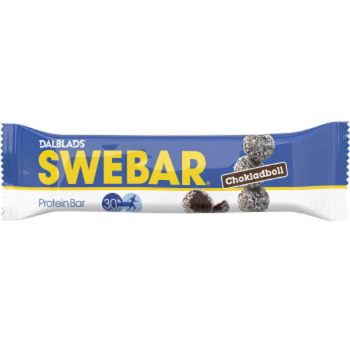 Swedish Chocolate - Proteinbar Swebar Chokladboll Dalblads 55g