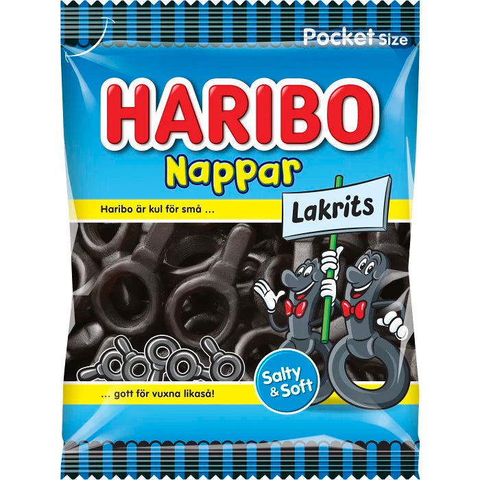 Swedish Candy - Nappar Lakrits Haribo