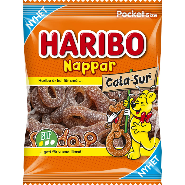 Swedish Candy - Nappar Cola Sur Haribo