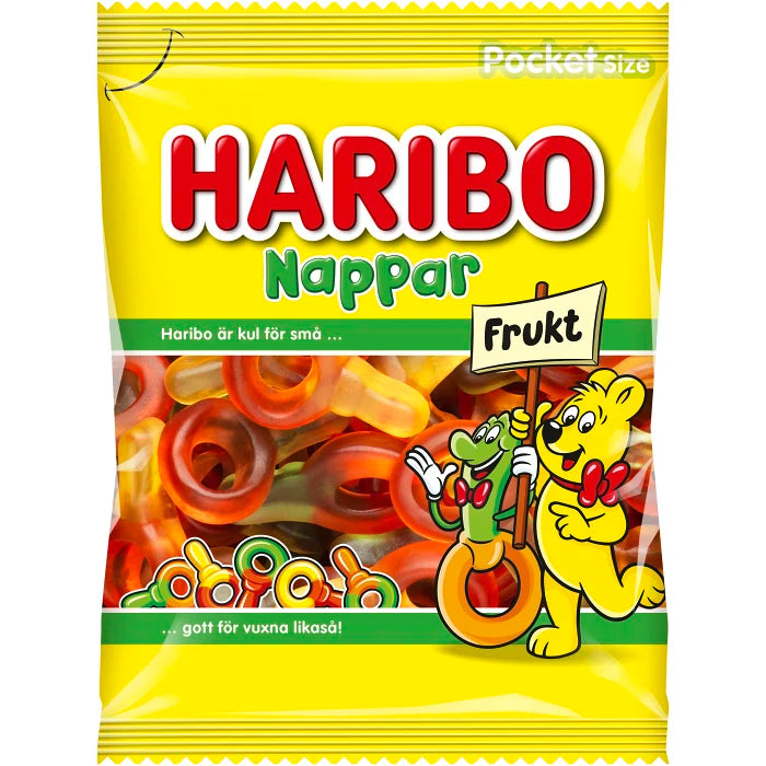 Swedish Candy - Nappar Frukt Haribo