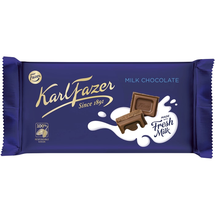 Swedish Chocolate - Chokladkaka Mjölkchoklad Fazer