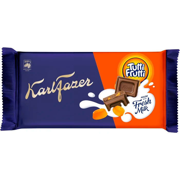 Swedish Chocolate - Chokladkaka Tuttifrutti Fazer