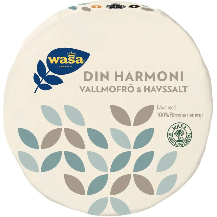 Swedish Fika - Knäckebröd Din Harmoni Vallmofrö & Havssalt Wasa