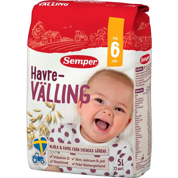 Swedish Baby Food - Havrevälling Mild Semper
