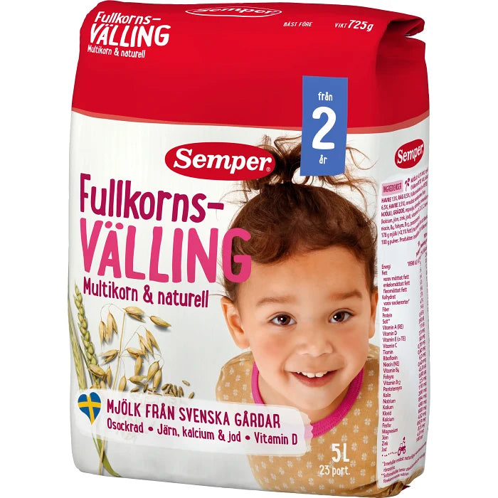Swedish Baby Food - Fullkornsvälling Multikorn Semper