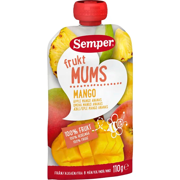 Swedish Baby Food - Fruktmums Mango Semper