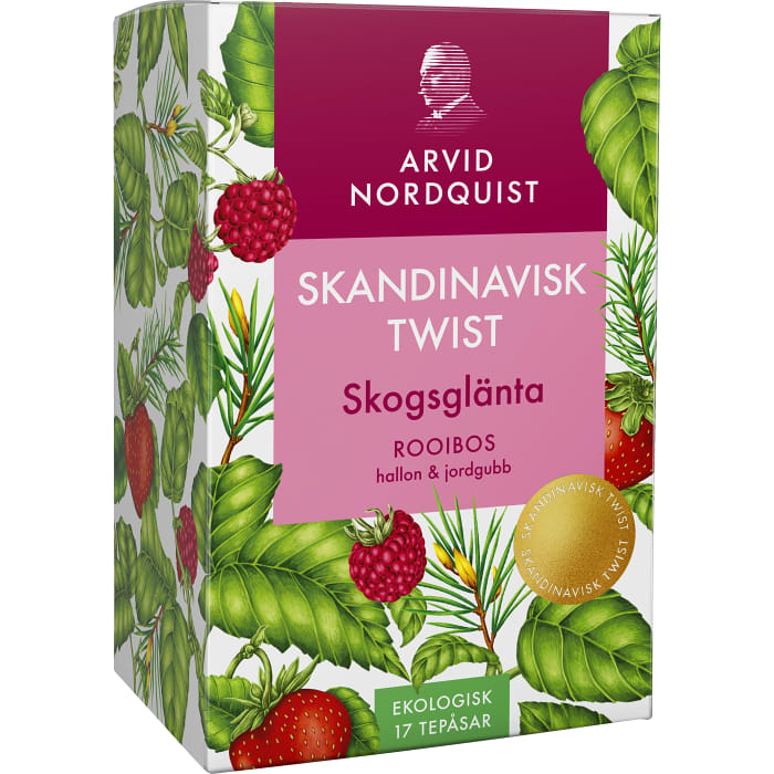 Swedish Tea - Te Skogsglänta Rooibos Hallon & Jordgubb Arvid Nordquist