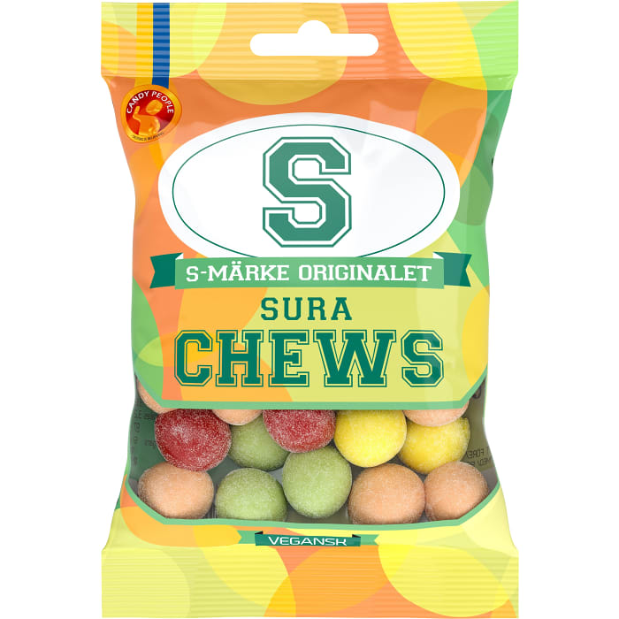 Swedish Candy - S-märke Sura Chews Candypeople