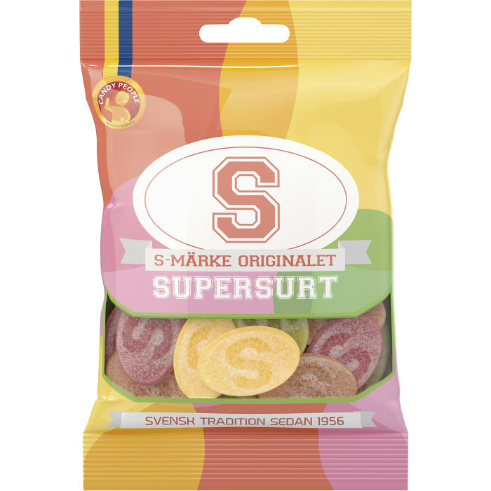 Swedish Candy - S-Märke Orginalet Supersurt Candypeople