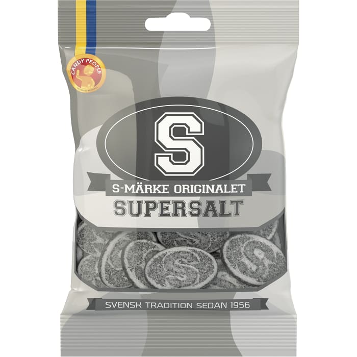 Swedish Candy - S-Märke Orginalet Supersalt Candypeople