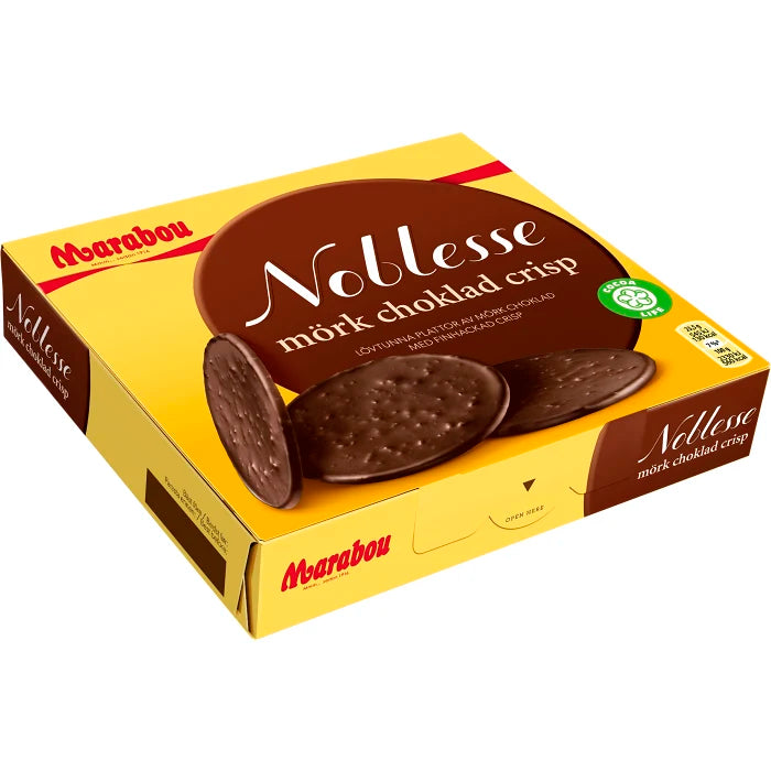 Swedish Chocolate - Noblesse Mörk Choklad Crisp Marabou