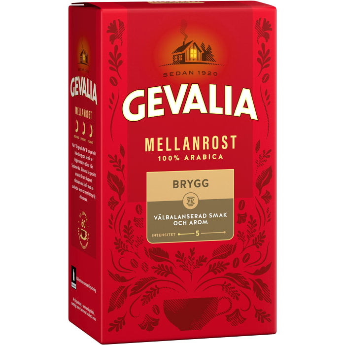 Swedish Coffee - Bryggkaffe Mellanrost Gevalia